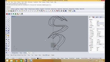 RHINOCEROS - 3D ARCHITECTURE RIBBON MODELING PART 1