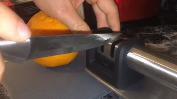 Zulay Kitchen Manual Stainless Steel Knife Sharpener  - Demo/Review
