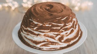 TIRAMISU 'ZUCCOTTO WITH PANDORO: Fast and very tasty Italian recipe without cooking