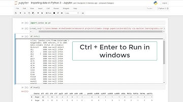 Python 3 - Jupyter - Importing CSV data in Python
