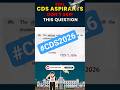 CDS English Most Important PYQ | UPSC CDS English Preparation #cds2026 #tranding #feedshorts