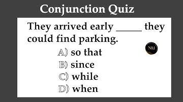 Conjunctions Quiz | English Grammar test | Test your English | 20 Questions | No.1 Quality English