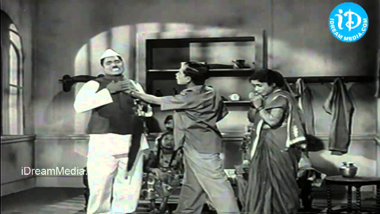 K V Chalam, Allu Ramalingaiah, Radha kumari Best Comedy Scene - Punyavathi