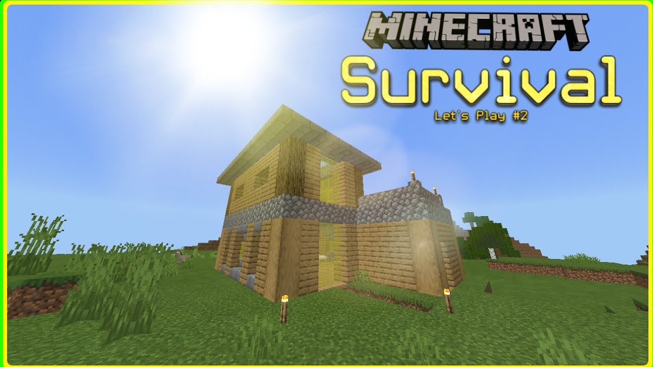 Building My New House | Survival Let's Play #2 | Minecraft - YouTube