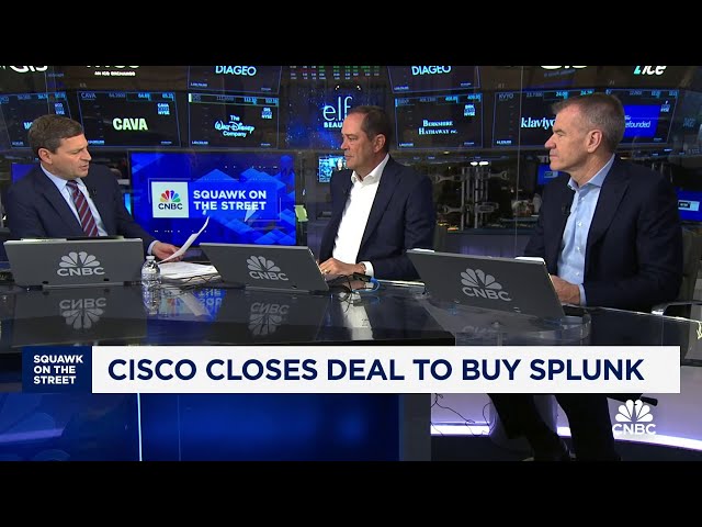 Cisco CEO Chuck Robbins: $28 billion Splunk deal will be a significant financial growth driver class=