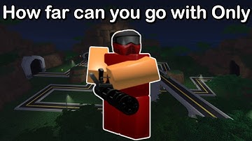 How far can you go with Only Commando? | Roblox Tower Battles