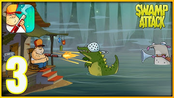 Swamp Attac‪k - Gameplay Walkthrough Part 3 - Episode 1: Levels 11-15 (iOS, Android).