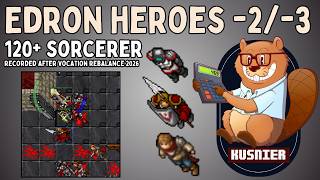 Edron Heroes -2 & -3 (Old Fortress) | 120+ Sorcerer | Tibia
