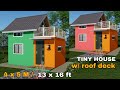 TINY HOUSE DESIGN with attic (4 x 5 M) (13x16ft)