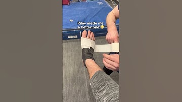 This is what I mean when I say gymnasts are clumsy… lamest injury ever 😅 #gymnast #olympics #fail