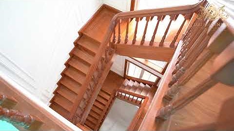 Cầu thang tân cổ điển cho biệt thự cao cấp