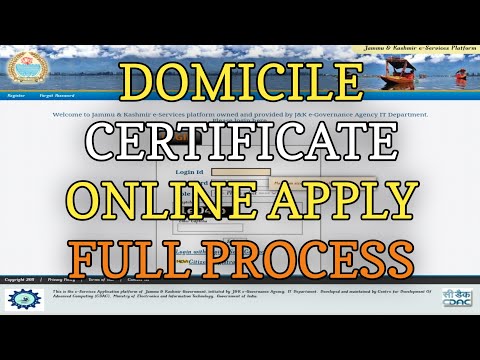 How to Apply Domicile Certificate Online in J&K in 2022 - Domicile certificate kaise banaye jammu