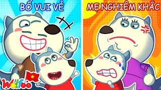 Bố Vui Vẻ vs Mẹ Nghiêm Khắc 🤣 Câu Chuyên Gia Đình | Wolfoo Tiếng Việt