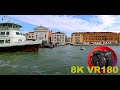 Venice water bus ferry san zaccaria to arsenale alilaguna blu line airport 8k 4k vr180 3d travel