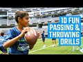 10 Football Passing and Throwing Drills | Flag Football Drills by MOJO