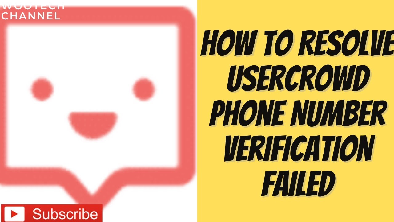How To Resolve UserCrowd Phone Number Verification Failed YouTube