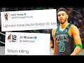 NBA PLAYERS REACT TO JAYSON TATUM 50 PTS vs NETS - CELTICS WIN GAME 3 VS NETS REACTIONS