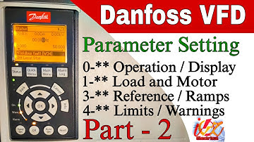 Part-2 | Danfoss VFD parameter setting | VLT Automation Drive Parameter setting