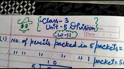 class 3 Unit 5 worksheet 11 Division