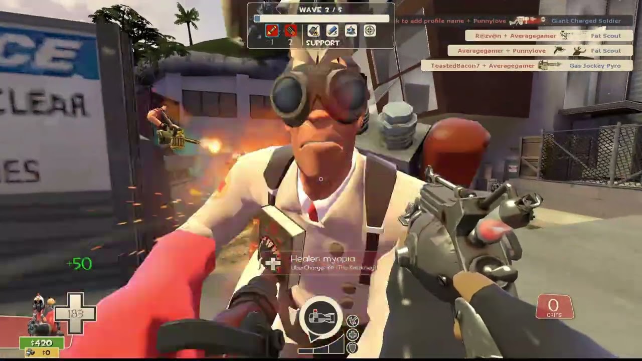 Tf2 MvM: Osmium Ordinance Hideout - (Adv) Korpoelec Invasion (5 waves) as Flare pyro
