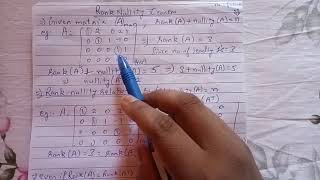 ECE, ESLA, 18EC44, Module 4, Rank Nullity Theorem