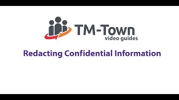 Redacting Confidential Information