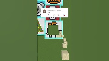 MINECRAFT FALLING PIXEL ART GOAT | #shorts #minecraft #goat