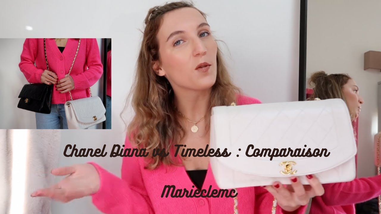 DESIGNER HANDBAG REVIEW - Chanel Small Lambskin Diana (Vlogmas 6)