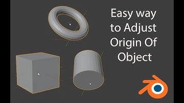 Better and Easy way to Adjust origin of object in Blender | Set Origin of Object