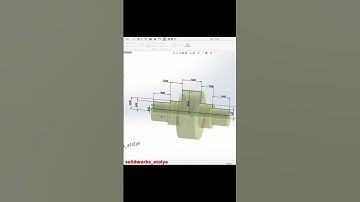 SolidWorks Örnek Çizim Anahtar Tasarımı 169 (3D solid model example) #shorts #solidworks