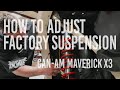 How to adjust your Maverick X3 suspension to factory setting | Gettin’ It Done