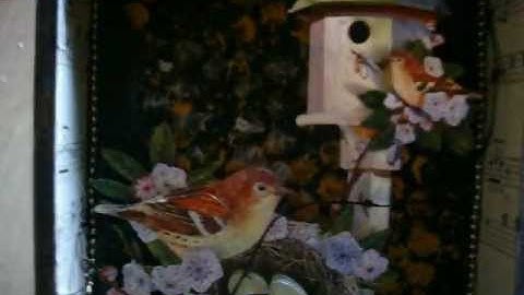 Steampunk-inspired shadow box