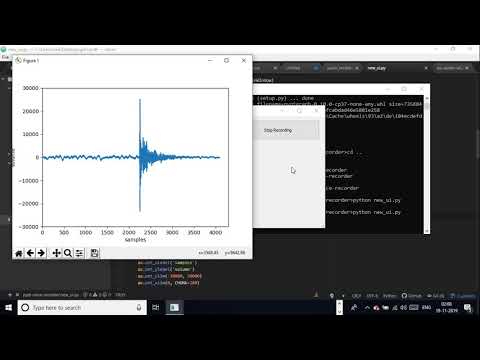 initial demo of voice recorder using python and real time audio signals