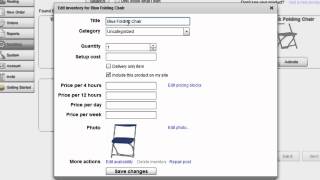 How to Add and Edit Inventory using Rentabilities Pro Rental Software