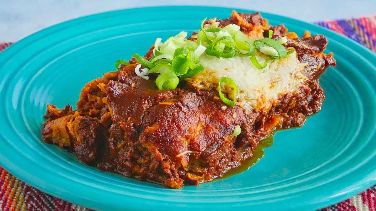 Pressure Cooker Beef Brisket Enchiladas with Red Sauce YouTube