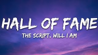The Script - Hall Of Fame (Lyrics) ft. will.i.am chords
