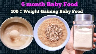 100 % Weight Gaining Baby Food for 6 month Baby || Rice Cerelac || Rice Porridge || SBF Channel