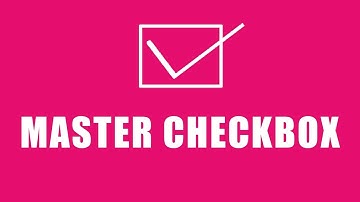 Master Checkbox | Check/Uncheck All checkboxes Using HTML , CSS AND JQUERY
