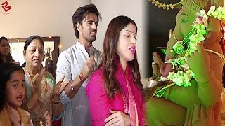 Mohit Malik with friends and family celebrates Ganesh Chaturthi at home