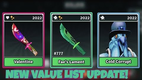 NEW STK VALUE LIST UPDATE! | Survive the killer