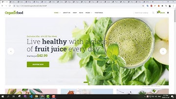 Giới thiệu template website bán hàng thực phẩm cực đẹp responsive tương thích trên nhiều thiết bị
