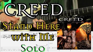 Creed - Stand Here with Me - Solo Transcription (Tabs and Backing Track)