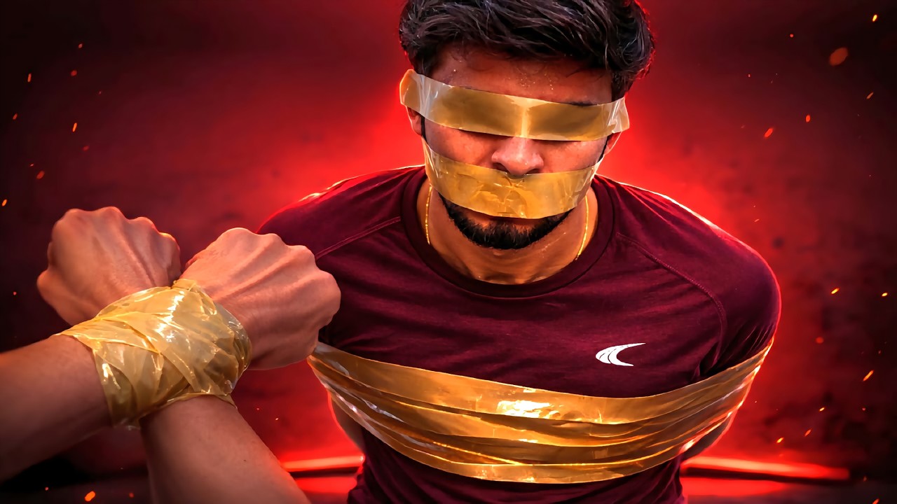 Blindfolded & Fully Taped… Can I Escape?