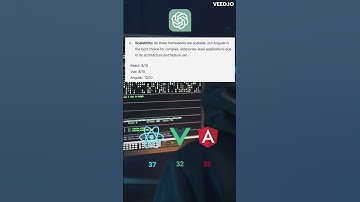 React Vue Angular. ChatGPT decided who is better? #shorts