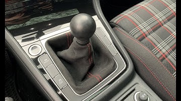 MK7.5 GTI Manual BFI Alcantara Shift Boot Install