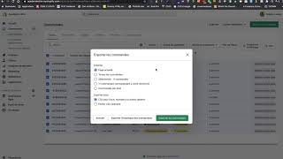 Shopify Exporter des commandes contenant certains produits