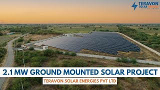 2.1 MW GROUND MOUNTED SOLAR PROJECT | TERAVON SOLAR ENERGIES PVT LTD | by TERAVON SOLAR ENERGIES  783 views 10 months ago 1 minute, 50 seconds