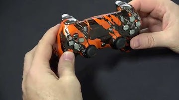 "Orange Splash Candy" PS4 Custom Controller by Gimika.com