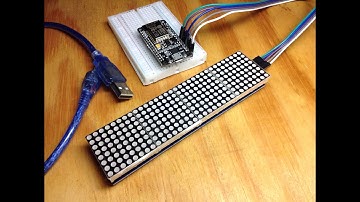 MAX7219 4 in 1 Dot Matrix Display Module with ESP8266
