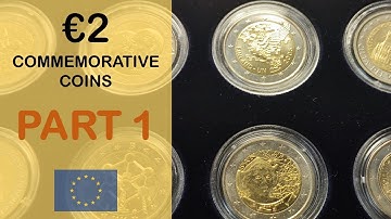 2 Euro Commemorative Coins Collection - Part 1 (8K Video)